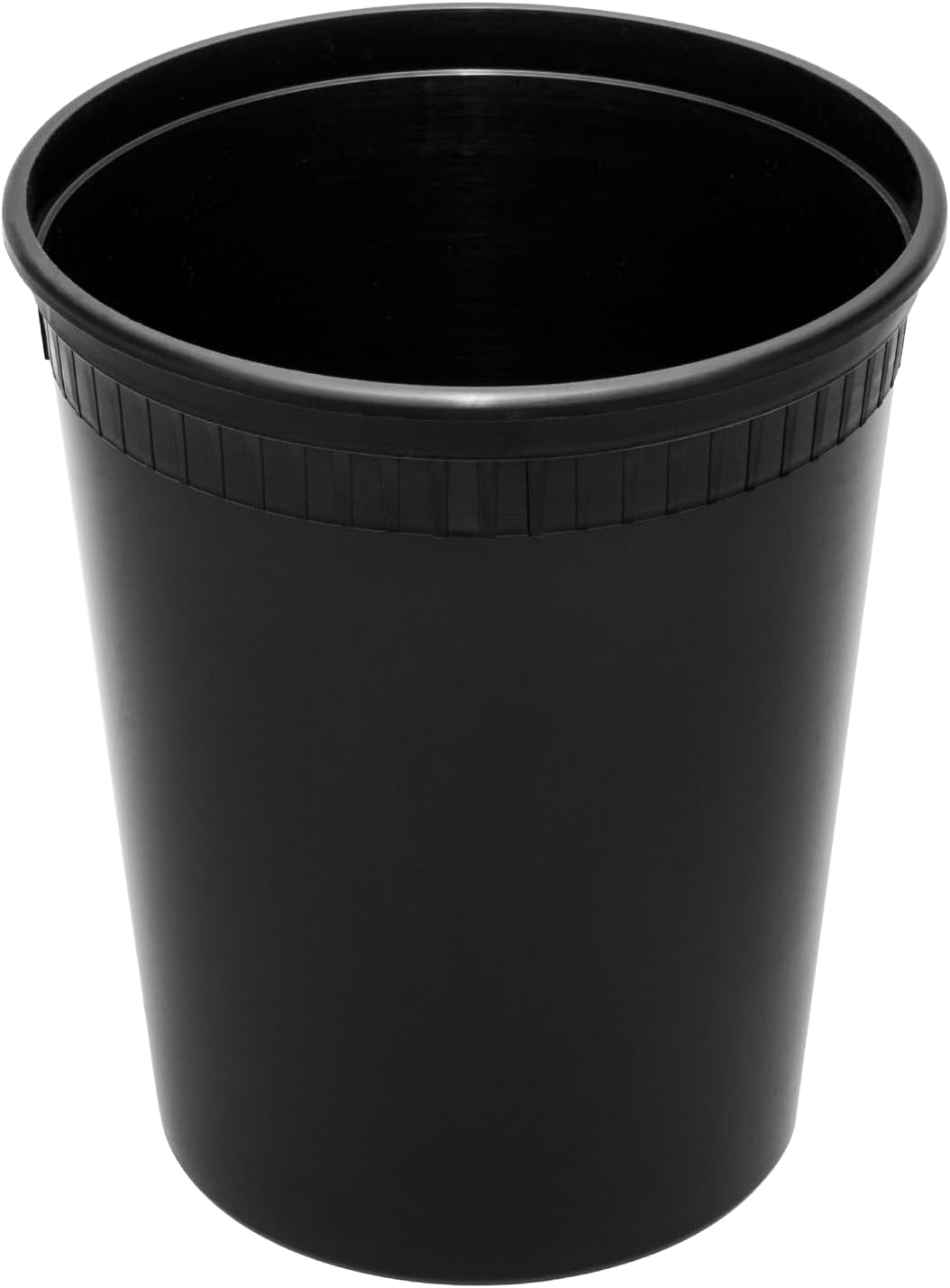 32 oz. Round Microwaveable Deli Container Combo Pack (Black) 240/Case