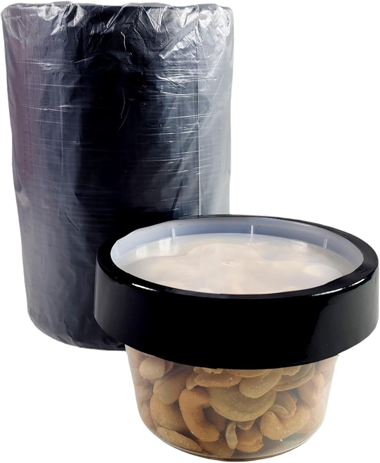 Black 4.75" x 1" Heat Shrink Deli Container Bands 5000/CS
