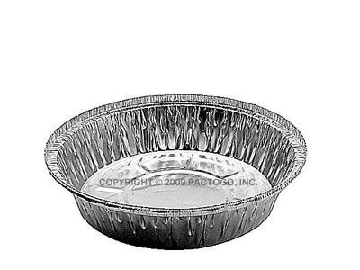 7" Round Foil Container Heavy Duty 30 Gauge