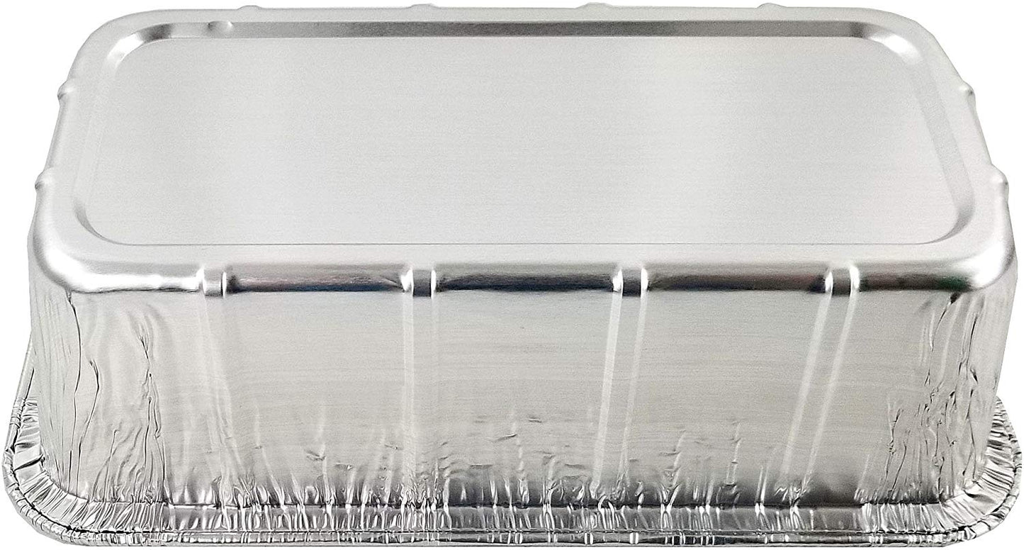 Durable 1 1/2 lb. Aluminum Foil Loaf Pan w/Dome Lid  500/CS