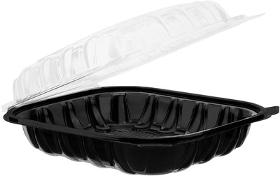 Karat 10.25"x9" Premium PP Hinged Container, Take Out Food Containers - 150/Case