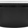 12 oz. Round Microwaveable Deli Container Combo Pack (Black) 240/Case