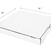 16"x16"x2" WHITE Corrugated Pizza Box - 50/CASE