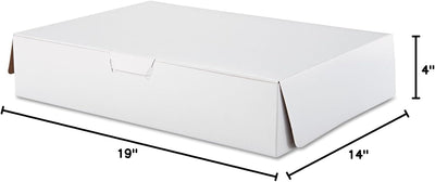 Half Size Sheet 19"x14"x4" Bakery Box - 50/CASE