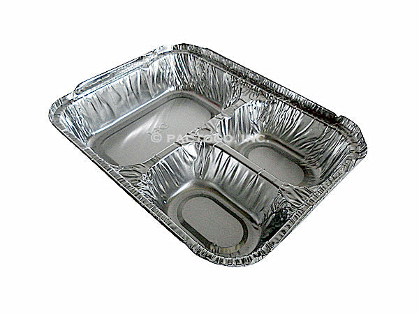 3 Compartment Oblong Take-Out Foil Pan