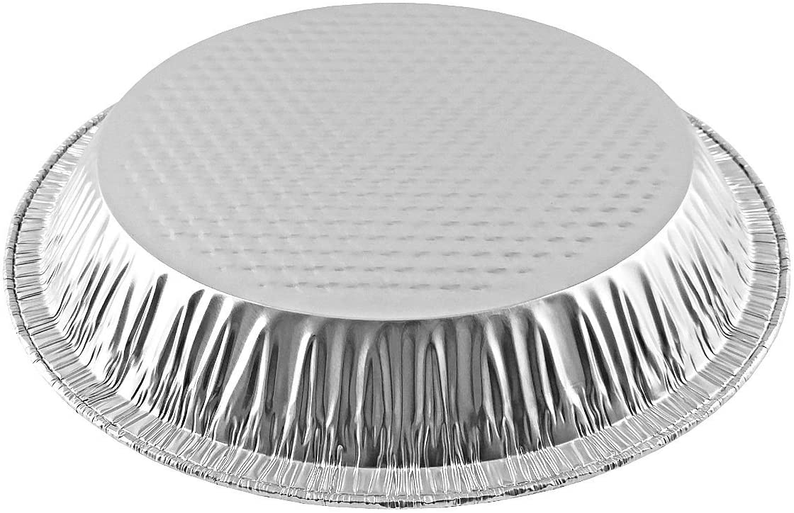 Handi-Foil 10" (Actual Top-Out 9-5/8 Inches - Top-In 8-3/4 Inches) Aluminum Foil Pie Pan 200/CS