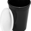 32 oz. Round Microwaveable Deli Container Combo Pack (Black) 240/Case