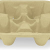 4-Cup Drink Carrier, Molded Fiber Cup Carrier Tray, 8-32 oz, 300/Case