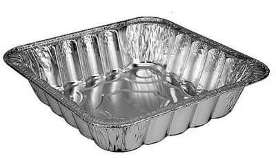 Handi-Foil Large 10" x 10" Square Aluminum Foil Cake/Poultry Pan 200/CS