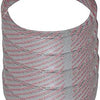 Clear w/Red Safety Print 4.75" x 1" Heat Shrink Deli Container Bands 5000/CS