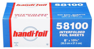 Handi-Foil 8" x 10.75" Pop-Up Foil Sheets 6 x 500/CS