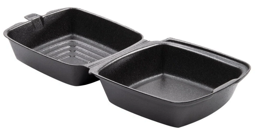 Dart 6x6 BLACK Foam Hinged Container 500/CS