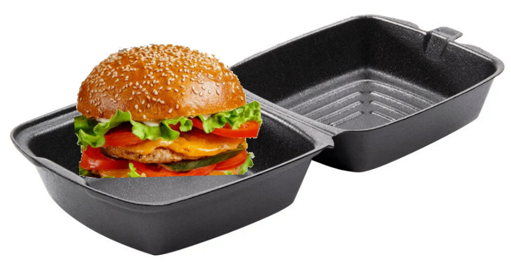 Dart 6x6 BLACK Foam Hinged Container 500/CS