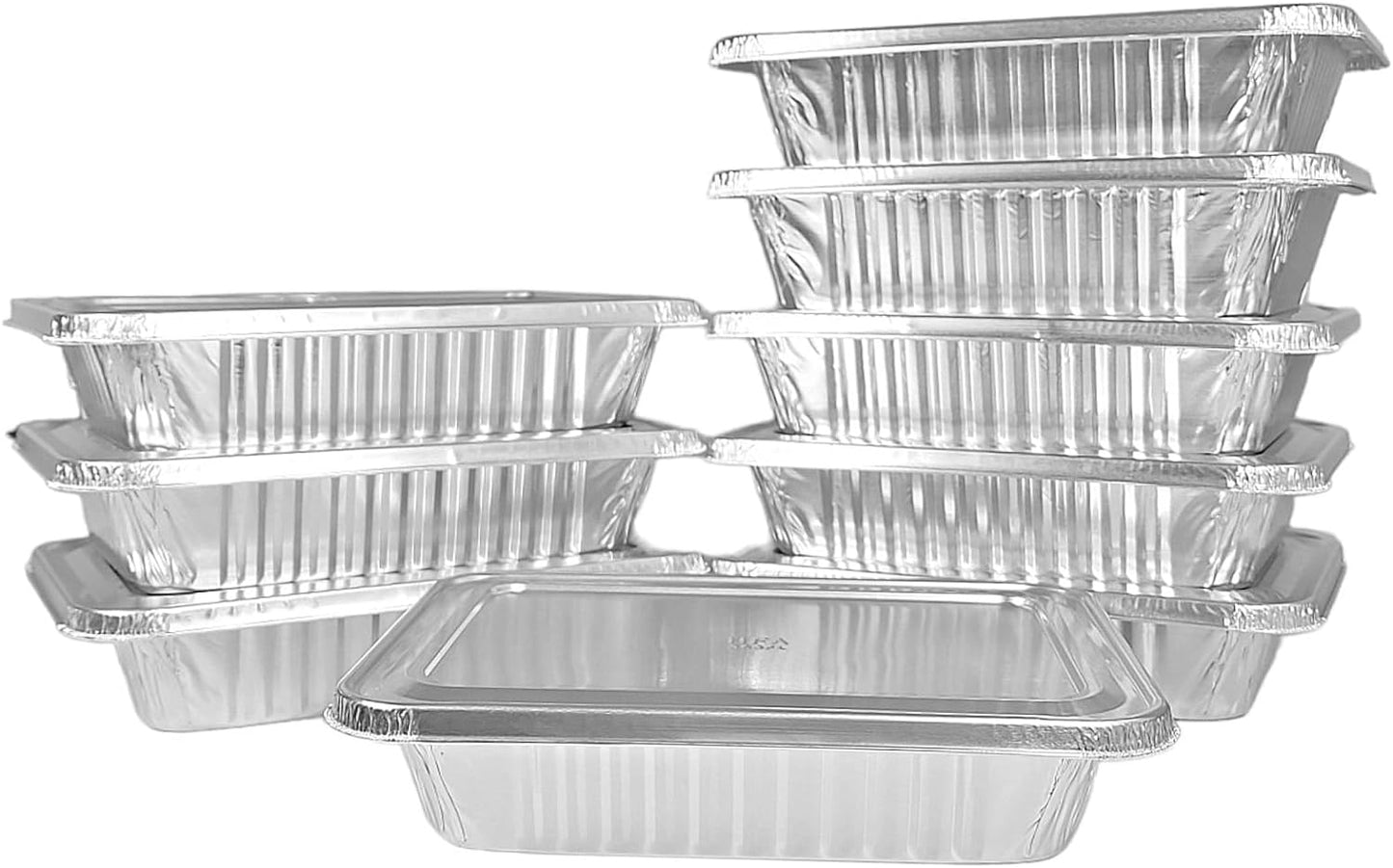 Handi-Foil 2 1/4 lb. Oblong Take-Out Foil Pan w/Foil Lid Combo Pack 250/CS