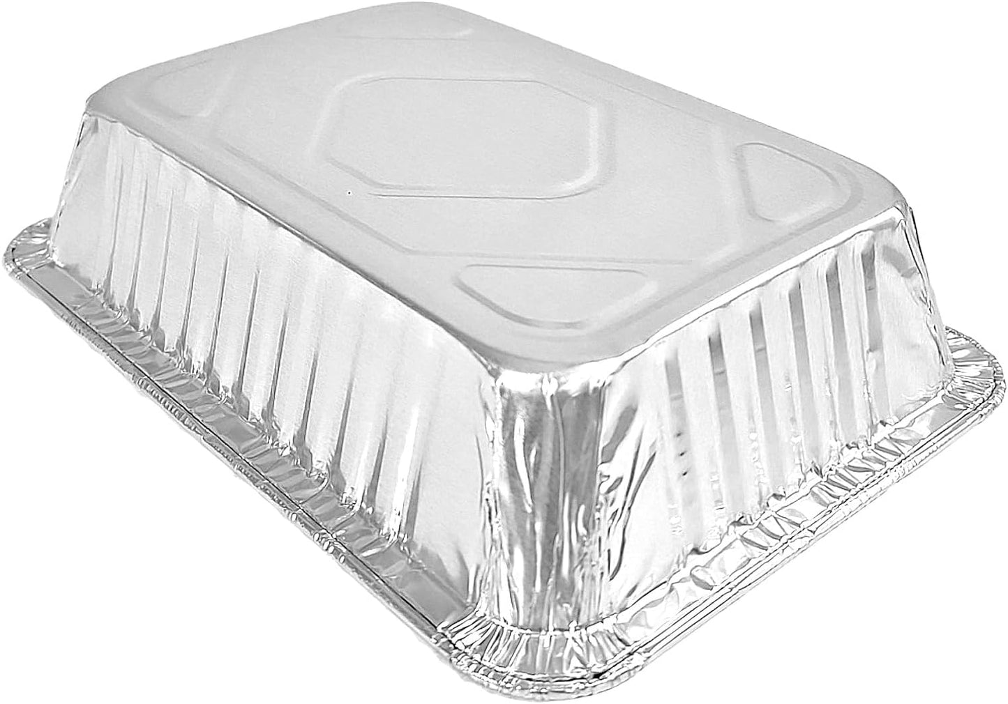 Handi-Foil 2 1/4 lb. Oblong Take-Out Foil Pan w/Foil Lid Combo Pack 250/CS