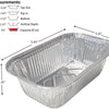 8 oz. Aluminum Foil EXTRA-MINI Loaf Pans Small Disposable Container 2000/CS