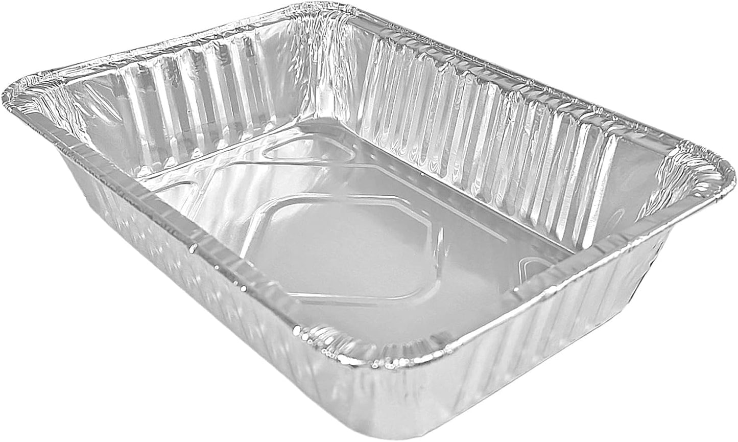 Handi-Foil 2 1/4 lb. Oblong Take-Out Foil Pan w/Foil Lid Combo Pack 250/CS