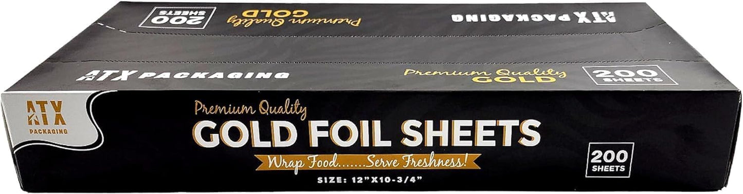 ATX 12" x 10.75" Gold Pop-Up Foil Sheets 12 x 200/CS