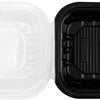 Karat 6"x6" Premium PP Hinged Container, Take Out Food Containers - 300/Case