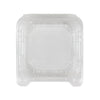 Karat 6"x6" Clear PET Hinged Food Containers - 500/Case