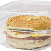 Karat 6"x6" Clear PET Hinged Food Containers - 500/Case
