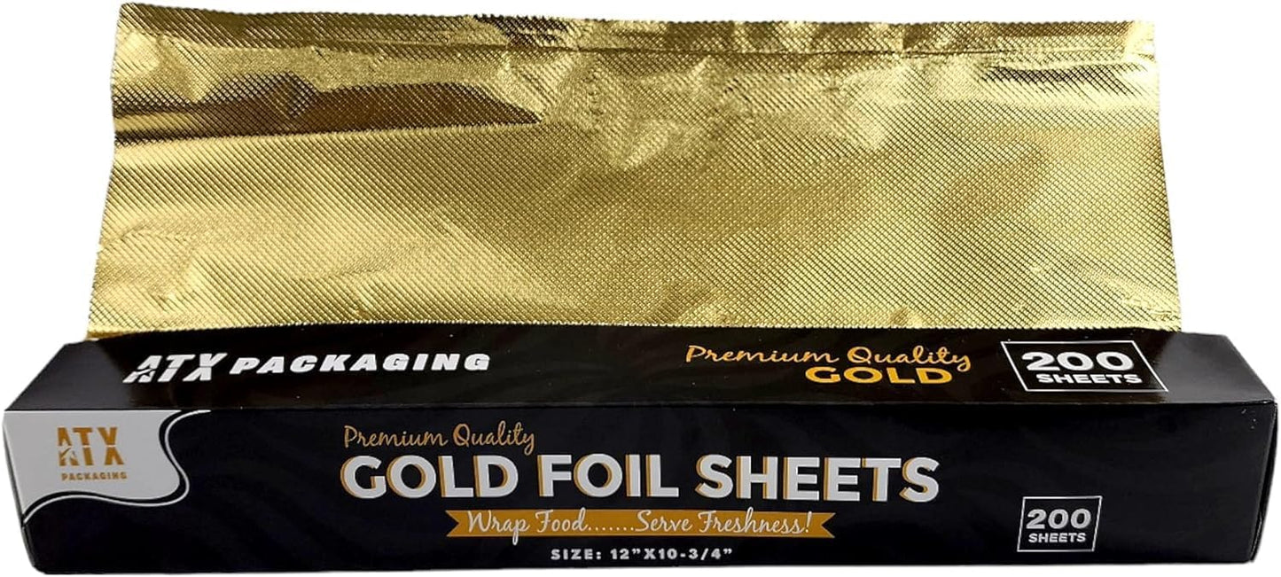 ATX 12" x 10.75" Gold Pop-Up Foil Sheets 12 x 200/CS