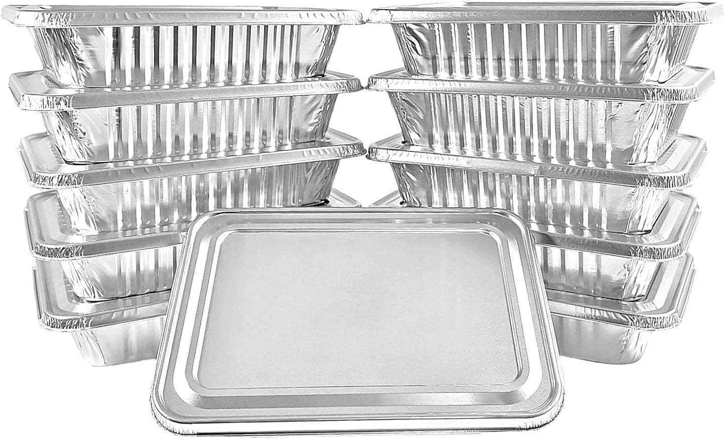 Handi-Foil 2 1/4 lb. Oblong Take-Out Foil Pan w/Foil Lid Combo Pack 250/CS
