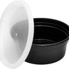 8 oz. Round Microwaveable Deli Container Combo Pack (Black) 240/Case