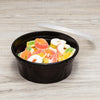 8 oz. Round Microwaveable Deli Container Combo Pack (Black) 240/Case