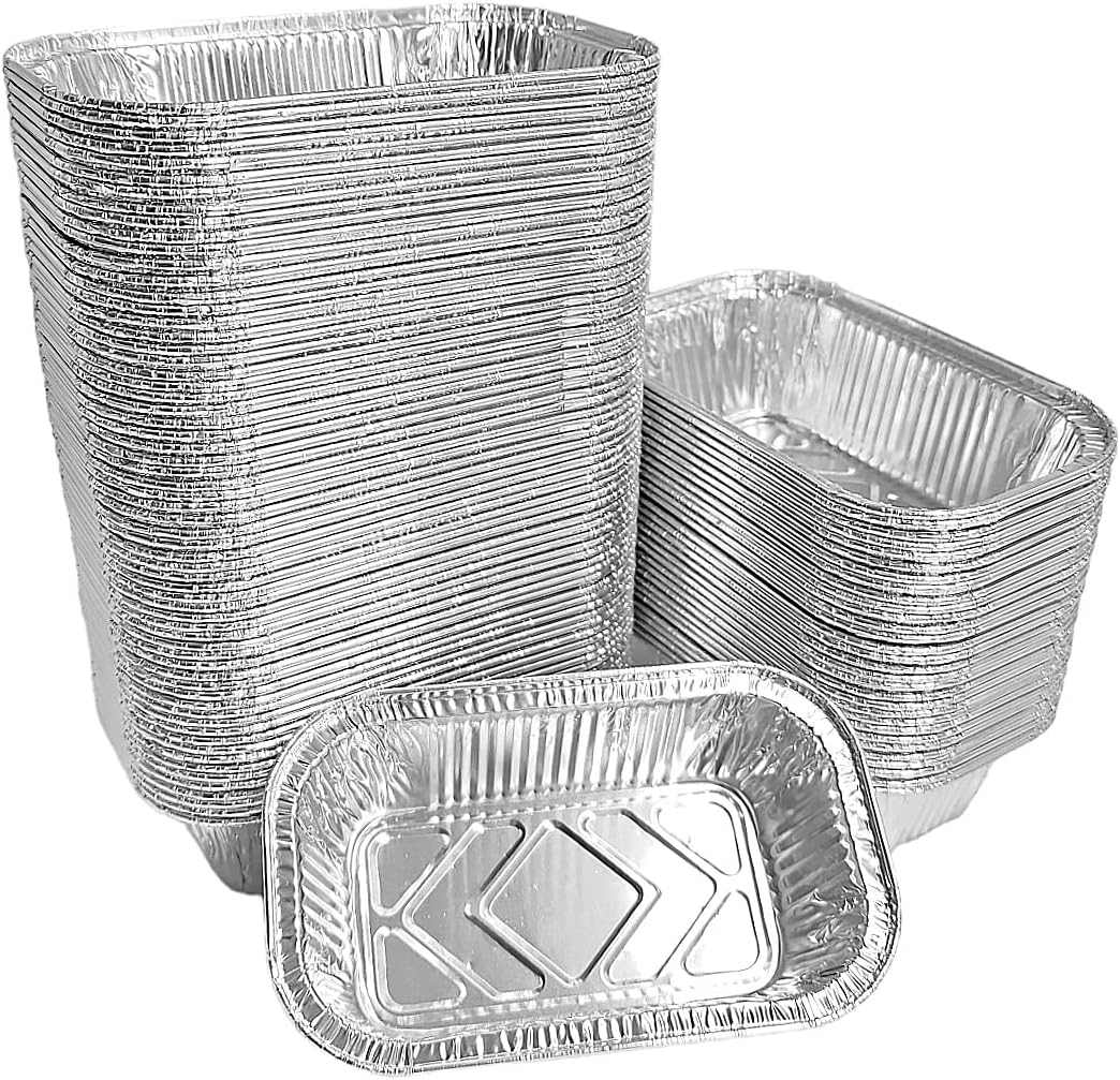 8 oz. Aluminum Foil EXTRA-MINI Loaf Pans Small Disposable Container 2000/CS
