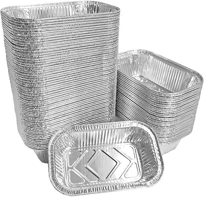 8 oz. Aluminum Foil EXTRA-MINI Loaf Pans Small Disposable Container 2000/CS