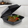 Dart 9x9 BLACK Large Foam Hinged Container 200/CS
