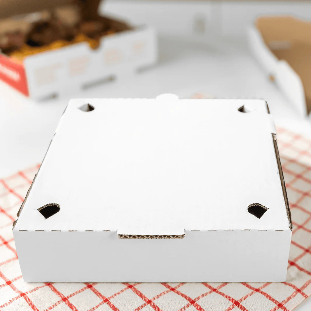 12"x12"x2" WHITE Corrugated Pizza Box - 50/CASE