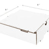 8"x8"x2" WHITE Corrugated Pizza Box - 50/CASE