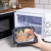 Karat 8"x8" (3-Compartments) Premium PP Hinged Container, Take Out Food Containers - 150/Case
