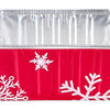 1 lb. Red Holiday Mini-Loaf Snowflake Pan (NO LIDS) 200/CS