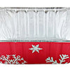 1 lb. Red Holiday Mini-Loaf Snowflake Pan (NO LIDS) 200/CS