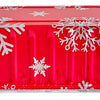 1 lb. Red Holiday Mini-Loaf Snowflake Pan (NO LIDS) 200/CS