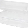 Karat 9"x5" Clear PET Hinged Food Containers - 250/CASE