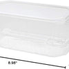 Karat 9"x5" Clear PET Hinged Food Containers - 250/CASE