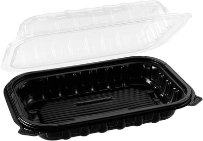 Karat 9"x6" Premium PP Hinged Container, Take Out Food Containers - 150/Case