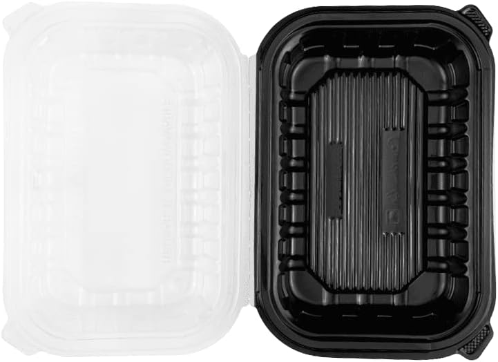 Karat 9"x6" Premium PP Hinged Container, Take Out Food Containers - 150/Case