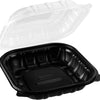 Karat 9"x9" Premium PP Hinged Container, Take Out Food Containers - 150/Case