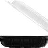 Karat 9"x9" Premium PP Hinged Container, Take Out Food Containers - 150/Case