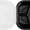 Karat 9"x9" (3-Compartments) Premium PP Hinged Container, Take Out Food Containers - 150/Case