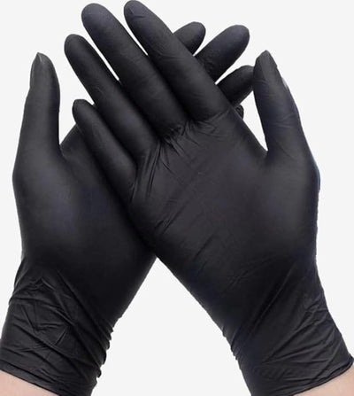 Powder-Free BLACK Nitril Gloves (Extra-Large) 10x100/CASE