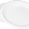 12.5''x10'' PFAS Free Compostable Bagasse Oval Plates 500/Case