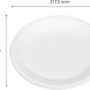 12.5''x10'' PFAS Free Compostable Bagasse Oval Plates 500/Case