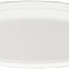 12.5''x10'' PFAS Free Compostable Bagasse Oval Plates 500/Case