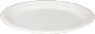 12.5''x10'' PFAS Free Compostable Bagasse Oval Plates 500/Case